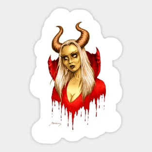 Whitehaired Devil Sticker